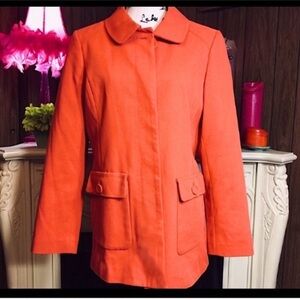 Banana Republic Lightweight Crimson/Orange Spring/Autumn Coat